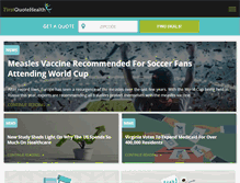 Tablet Screenshot of firstquotehealth.com